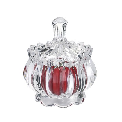 round classic 7 days empty candle jar glass