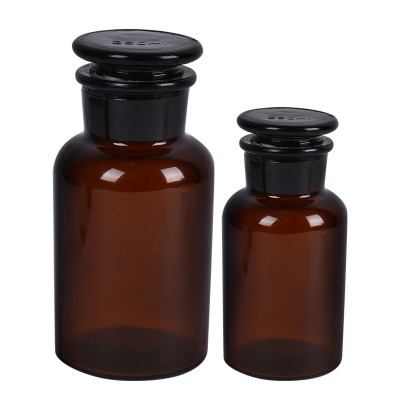 60ml/250ml/500ml/1000ml brown laboratory glass reagent bottle