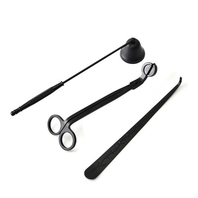 Wholesale In Stock Matt black  Stainless Steel Candle Wick Trimmer,Wick Scissors